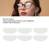 20 Pairs Silicone Eyeglass Nose Pads D Shaped Slip Adhesive Nose Cushions for All Types Glasses (Clear) view 2