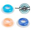 4 Pcs Dental Orthodontic Elastic Chain Power Chains Brace Orthodontic Spool Elastic Rubber Band for Teeth Braces,15ft/Roll (Sky blue+Royal blue+Orange+Black, Short) view 1