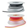 2 Pcs Dental Orthodontic Power Chains Braces Mixed Color Spool Elastic Rubber Bands for Orthodontic Treatment, 15ft/Roll (YellowPink+WhiteBlack, Long) view 1