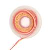 2 Pcs Dental Orthodontic Power Chains Braces Mixed Color Spool Elastic Rubber Bands for Orthodontic Treatment, 15ft/Roll (YellowPink+WhiteBlack, Long) view 2