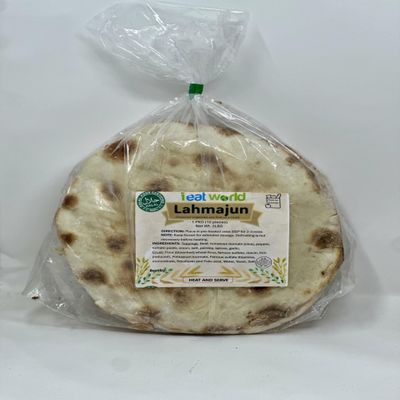 IEATWORLD Handmade Fresh Halal Lahmajun Lahmajoun Lahmacun 10 Pieces Per Pack 2 Lbs (Medium, Mild)