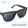 2SeeLife Oversized TR-90 Reading Sunglasses for Men Medium Fit, Sturdy Frame, Spring Hinges, Premium Sun Readers, Black (Sun Readers), +2.00 view 2
