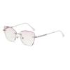 XINGNIAN 2 Pairs of Women Diamond Rimless Blue Light Blocking Reading Glasses 2.50 Gradient Pink Sunglasses Butterfly Silver Readers +2.50 view 3