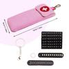 GZFQJJ 1-Piece Epipen Carrying Case, Epi Pen Carrying Case EpiPen Carrier, EpiPen Carrier Slim with Clip Epipen Holder Bag for 2 EpiPen Allergy Medical Essentials (Pink) view 3
