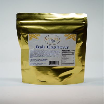 Natural Zing 100% Pure Bali Cashews | Raw, Organic | Magnesium, Copper, Zinc | Raw Fat | Crunchy | Cold Pressed| Indonesia (12 OZ, None)