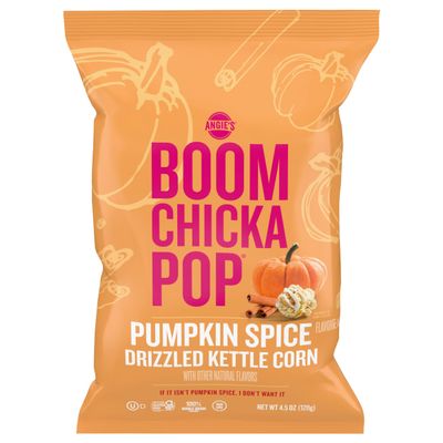 Angie's BOOMCHICKAPOP Pumpkin Spice Flavored Drizzled Kettle Corn Popcorn 4.5oz - 1 bag