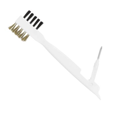 Ipetboom 3pcs Kitchen Scrub Brush for Gas Stove Utensils Ergonomic Crevice Cleaning Tool for Stubborn Dirt Tight Spaces for Sinks Countertops Convenient Handle Design