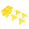 evhooe Yusat Ice Cream Silicone Practical Portable DIY Ice Maker Household Use with 50 Sticks (Yellow) view 2