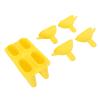 evhooe Yusat Ice Cream Silicone Practical Portable DIY Ice Maker Household Use with 50 Sticks (Yellow) view 3
