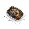 Pill Case Rectangle Pill Box with 3 Compartment Pill Organize Leopard in The Woods Pillbox Small Pill Organizer Waterproof Small Pill Case for Travel Pill Containers for Medication Planner view 2