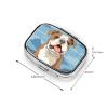 Pill Case Rectangle Pill Box with 3 Compartment Pill Organize English Bulldog Pillbox Small Pill Organizer Waterproof Small Pill Case for Travel Pill Containers for Medication Planner view 2