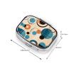 Pill Case Rectangle Pill Box with 3 Compartment Pill Organize Echo Shapes Circles Pillbox Small Pill Organizer Waterproof Small Pill Case for Travel Pill Containers for Medication Planner view 2