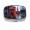 Pill Case Rectangle Pill Box with 3 Compartment Pill Organize UK Retro London Telephone Pillbox Small Pill Organizer Waterproof Small Pill Case for Travel Pill Containers for Medication Planner view 4