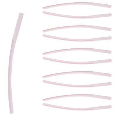 5 Pairs Eyeglass End Tips Anti-Slip Silicone Eyeglass End Tips Soft Eyeglass Temple End Tips Eyeglass Sunglasses Temple Tips for Flat Thin Metal Eyeglass Legs Pink