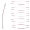 5 Pairs Eyeglass End Tips Anti-Slip Silicone Eyeglass End Tips Soft Eyeglass Temple End Tips Eyeglass Sunglasses Temple Tips for Flat Thin Metal Eyeglass Legs Pink view 1