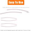 5 Pairs Eyeglass End Tips Anti-Slip Silicone Eyeglass End Tips Soft Eyeglass Temple End Tips Eyeglass Sunglasses Temple Tips for Flat Thin Metal Eyeglass Legs Pink view 3