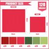 Whaline 120 Sheet Christmas Cocktail Napkin 2 Ply Red Green Color Paper Napkins 6 Colors Disposable Dinner Napkins For Xmas Winter Holiday Supplies view 2