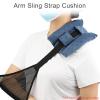Upgrade Neck Pad Strap Cushion Pillow for Arm Sling Comfort Shoulder Support Pad Rotator Cuff Replacemet Surgery Elbow Brace Carry Padded Cover Broken Wrist Hand Injury Cast, Minky Dot Denim Blue view 4