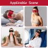 4Pcs Satin Blind Fold for Game, Soft Silk Blackout Blindfold for Adults Couples, 57'' V-Shaped Sleeping Eye Mask, Adjustable Eye Shade Cover, Travel Blind Folds for Adult Play Women Men Meditation view 4