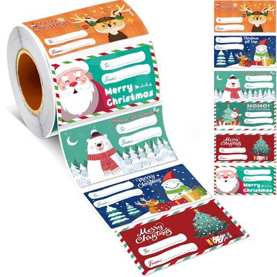 500 PCS Christmas Gift Tags - Gift Tags for Christmas Presents - Christmas Gifts for Women Men Kids - Christmas Wrapping Paper - Christmas Decorations,2.95 x 1.6 Inch