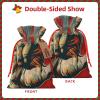 BEIVGOXL Rock And Roll Printed Drawstring Burlap Gift Bag - Eco-Friendly, Delicate Design Reusable Pouches, For Christmas,Birthday Wedding Party Supplies 6.9x4.7inch view 3