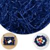 Darfukei Shredded Paper for Gift Baskets, Dark Blue Crinkle Paper Filler, 1/2LB (8 oz), Perfect for Birthdays, Weddings, Anniversaries, Gift Wrapping view 1