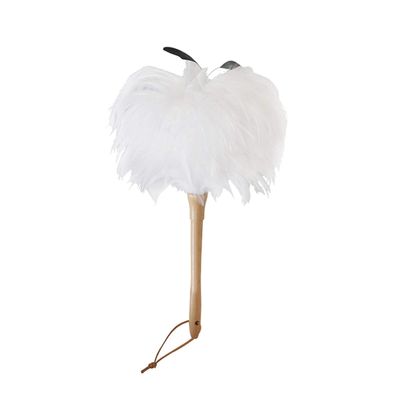 Brush for Cleaning, Precipitator Premium Feather Duster with Beech Handle - Attracts Dust Particles - Thick Soft Feathers, Hand Duster for Home, Office and Car, 3 Colors dust Catcher(C)
