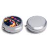 3 Compartment Medicine Pill Case Bowling Balls Printed Round Pill Box Small Pill Organizer Box for Pocket Purse Briefcase Pills Medicine Cod Liver Oil Storage Box Earplug Case view 3