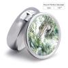 3 Compartment Medicine Pill Case Crocodile Green Printed Round Pill Box Small Pill Organizer Box for Pocket Purse Briefcase Pills Medicine Cod Liver Oil Storage Box Earplug Case view 2