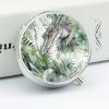3 Compartment Medicine Pill Case Crocodile Green Printed Round Pill Box Small Pill Organizer Box for Pocket Purse Briefcase Pills Medicine Cod Liver Oil Storage Box Earplug Case view 4