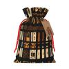 Bgshjvf African Mud Cloth Tribal Linen Gift Bag With Rope Drawstring Closure,With Kraft Paper Elevators,For Christmas,Birthdays,Parties view 1