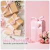1-1/2 Inch 100 Yards Solid Satin Ribbon,Durable Satin Ribbons,Perfect for Present Wrapping,Wedding Decoration,Handmade Bows,Wrapping Bouquet,Sewing Party Decor and More (Pink) view 2