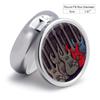 3 Compartment Medicine Pill Case Guitar Pattern Printed Round Pill Box Small Pill Organizer Box for Pocket Purse Briefcase Pills Medicine Cod Liver Oil Storage Box Earplug Case view 2