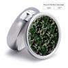 3 Compartment Medicine Pill Case Green Camouflage Printed Round Pill Box Small Pill Organizer Box for Pocket Purse Briefcase Pills Medicine Cod Liver Oil Storage Box Earplug Case view 2