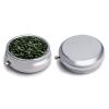 3 Compartment Medicine Pill Case Green Camouflage Printed Round Pill Box Small Pill Organizer Box for Pocket Purse Briefcase Pills Medicine Cod Liver Oil Storage Box Earplug Case view 3