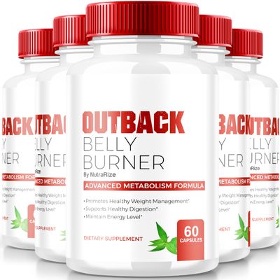 (5 Pack) Outback Belly Burner Pills, Premium Out Back Belly Burner Keto Capsules, All Natural Keto Supplement to Support Fitness and Body Goals, Official Outback BellyBurner Reviews (300 Capsules)
