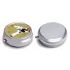 3 Compartment Medicine Pill Case Taekwondo Design Printed Round Pill Box Small Pill Organizer Box for Pocket Purse Briefcase Pills Medicine Cod Liver Oil Storage Box Earplug Case view 3