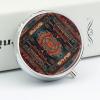3 Compartment Medicine Pill Case Mexican Style Pattern Printed Round Pill Box Small Pill Organizer Box for Pocket Purse Briefcase Pills Medicine Cod Liver Oil Storage Box Earplug Case view 4