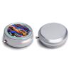 3 Compartment Medicine Pill Case Speed Racing Extreme Sports Printed Round Pill Box Small Pill Organizer Box for Pocket Purse Briefcase Pills Medicine Cod Liver Oil Storage Box Earplug Case view 3
