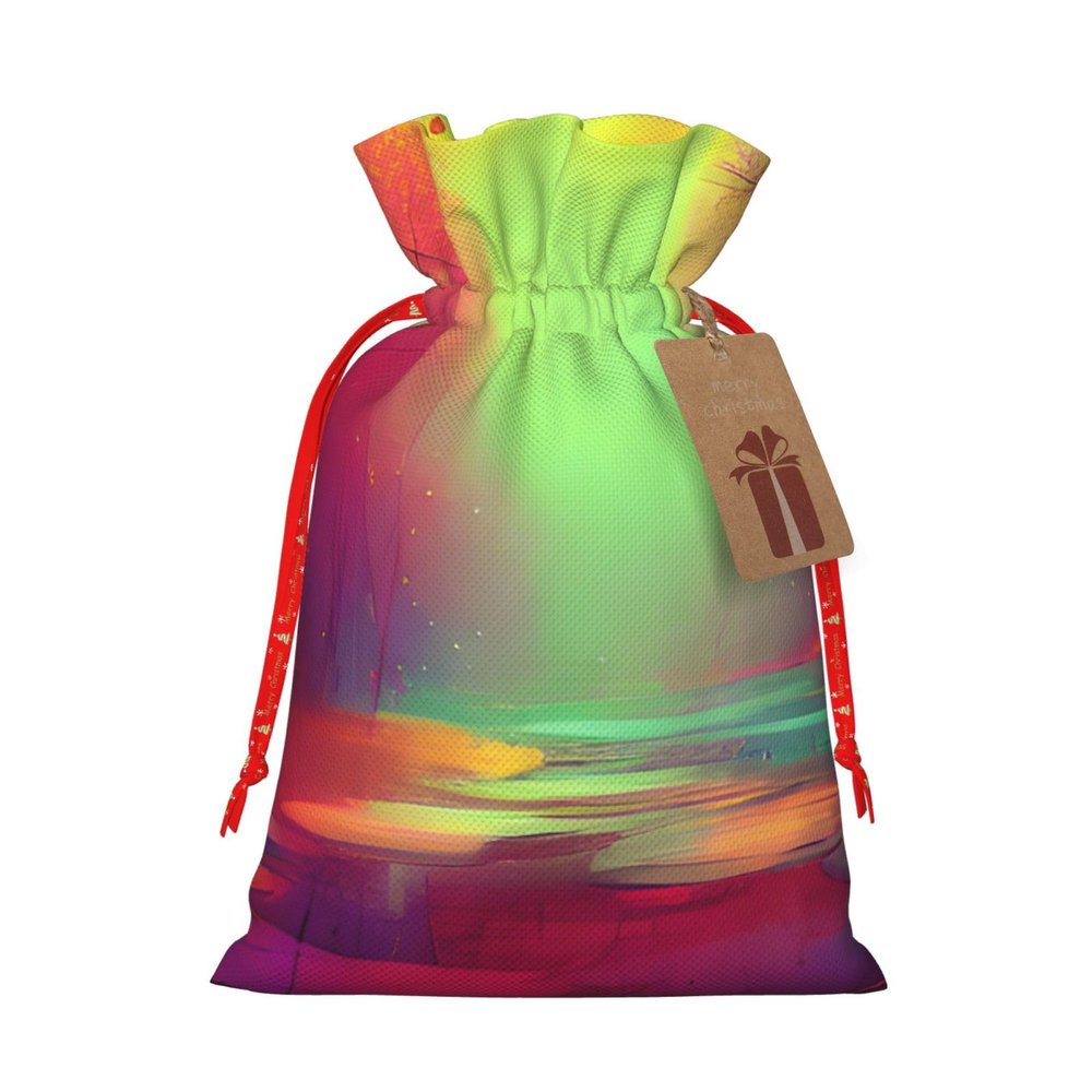 Muflvdx Dream Colorful Print Sacks Drawstring Bags,Gift Bags Reusable Easy To Wrap,For Birthdays,Holidays,Christmas Bags