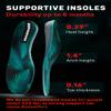 220+ lbs Plantar Fasciitis Insoles - High Arch Support - Strong Arch Orthotic Inserts - Work Boots and Shoes (XS, Green) view 2