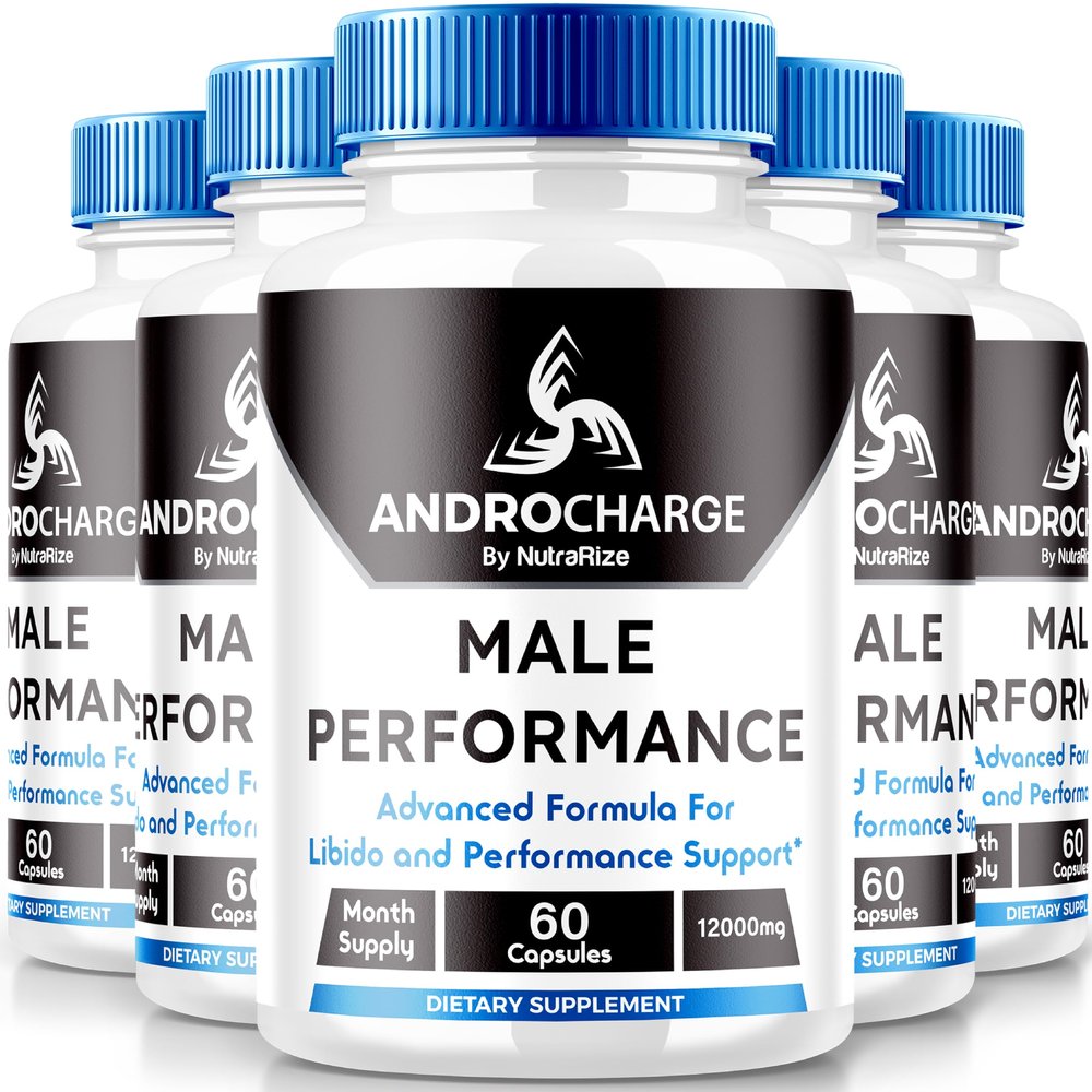(5 Pack) AndroCharge Pills for Men, Official Andro Charge Male Capsules, All-Natural Support for Overall Health and Peak Performance, Premium Multivitamins Formula, AndroCharger (300 Capsules)