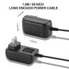 16.8V 1A Massage Gun Charger Replacement 16.8V 0.8A 1A AC DC Power Supply for Massage Gun Power Supply Cord Cable - 59inch/1.5m view 4