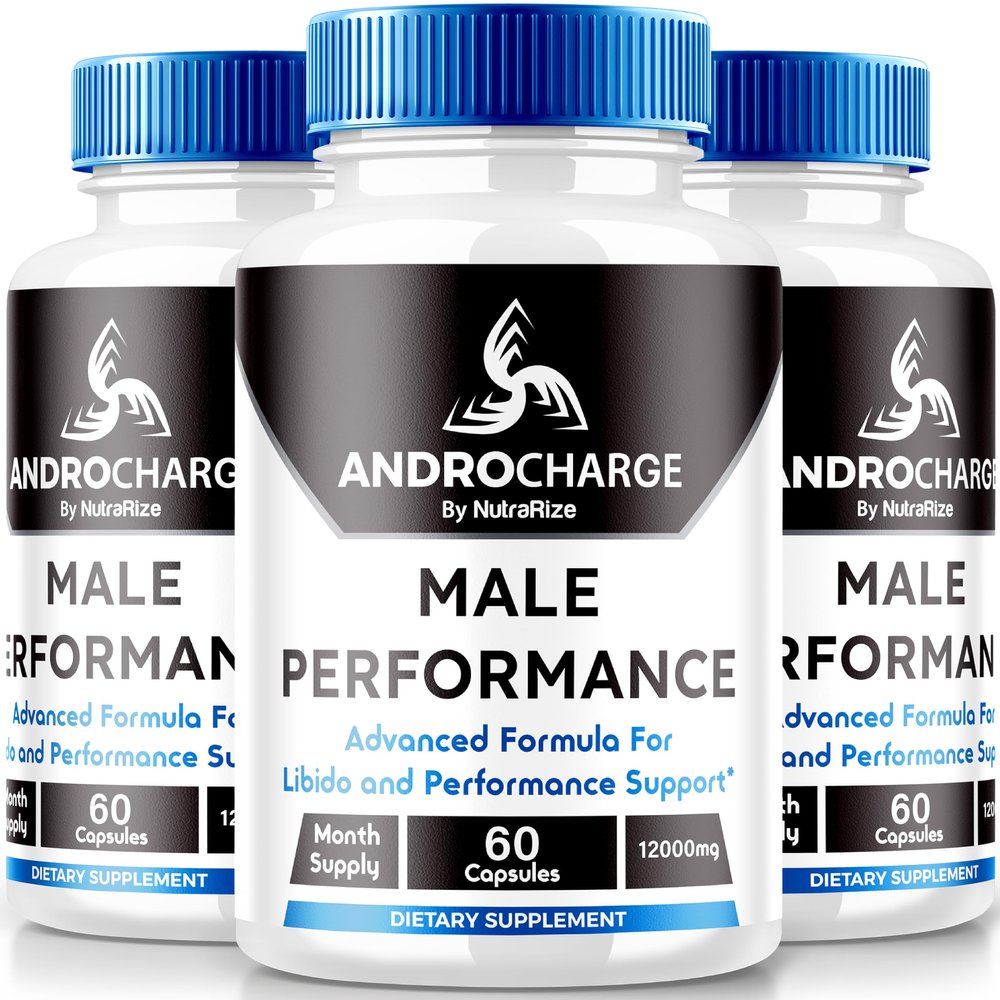 (3 Pack) AndroCharge Pills for Men, Official Andro Charge Male Capsules, All-Natural Support for Overall Health and Peak Performance, Premium Multivitamins Formula, AndroCharger (180 Capsules)