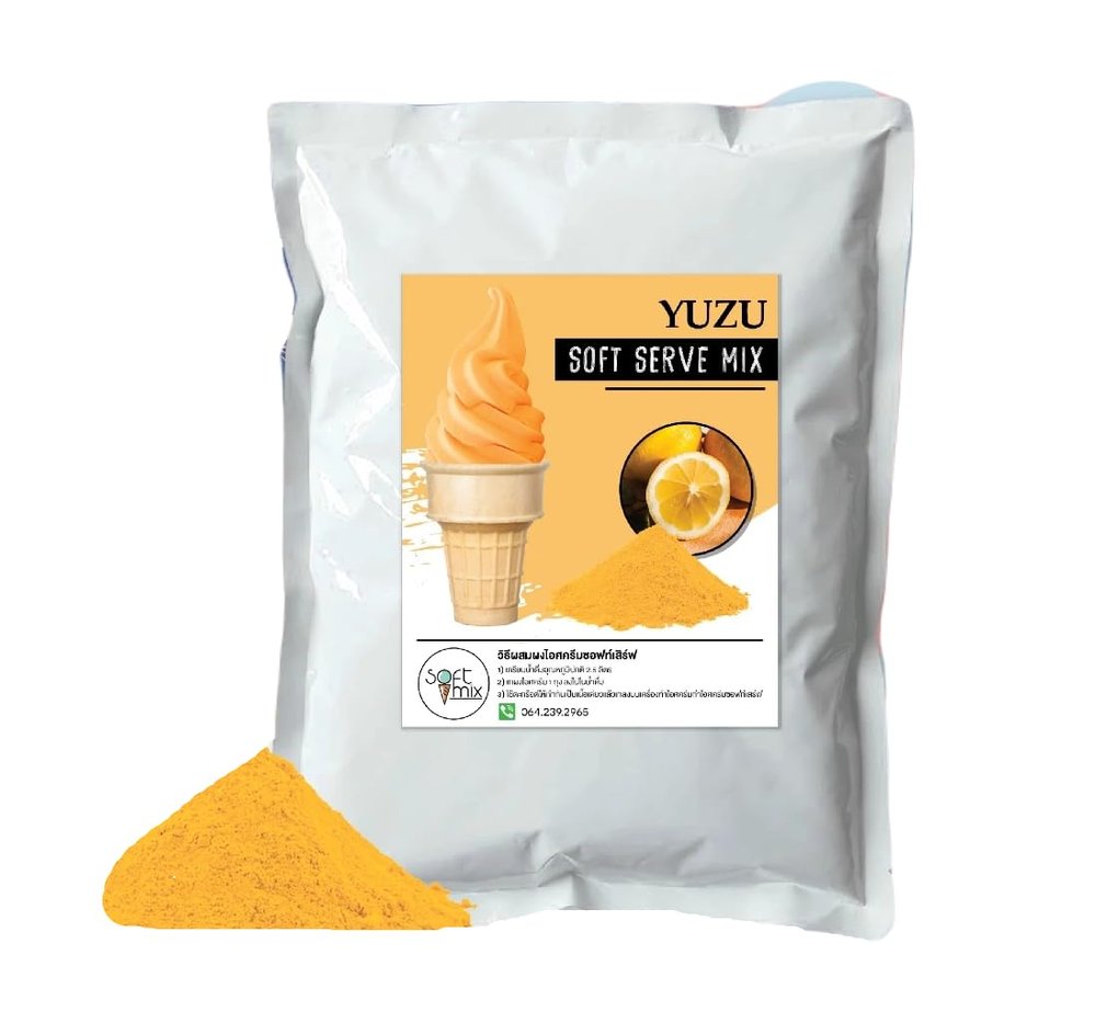 Soft=Mix Soft serve ice cream powder 1 kg. (1 kg., YUZU)