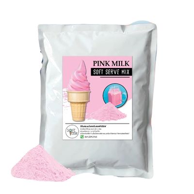 Soft=Mix Soft serve ice cream powder 1 kg. (1 kg., pink milk)