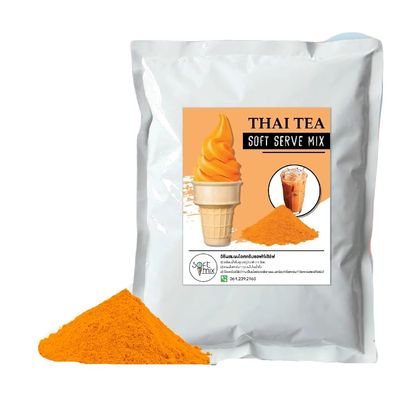 Soft=Mix Soft serve ice cream powder 1 kg. (1 kg., Thai tea)
