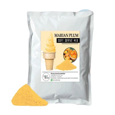 Soft=Mix Soft serve ice cream powder 1 kg. (1 kg., Marian plum)