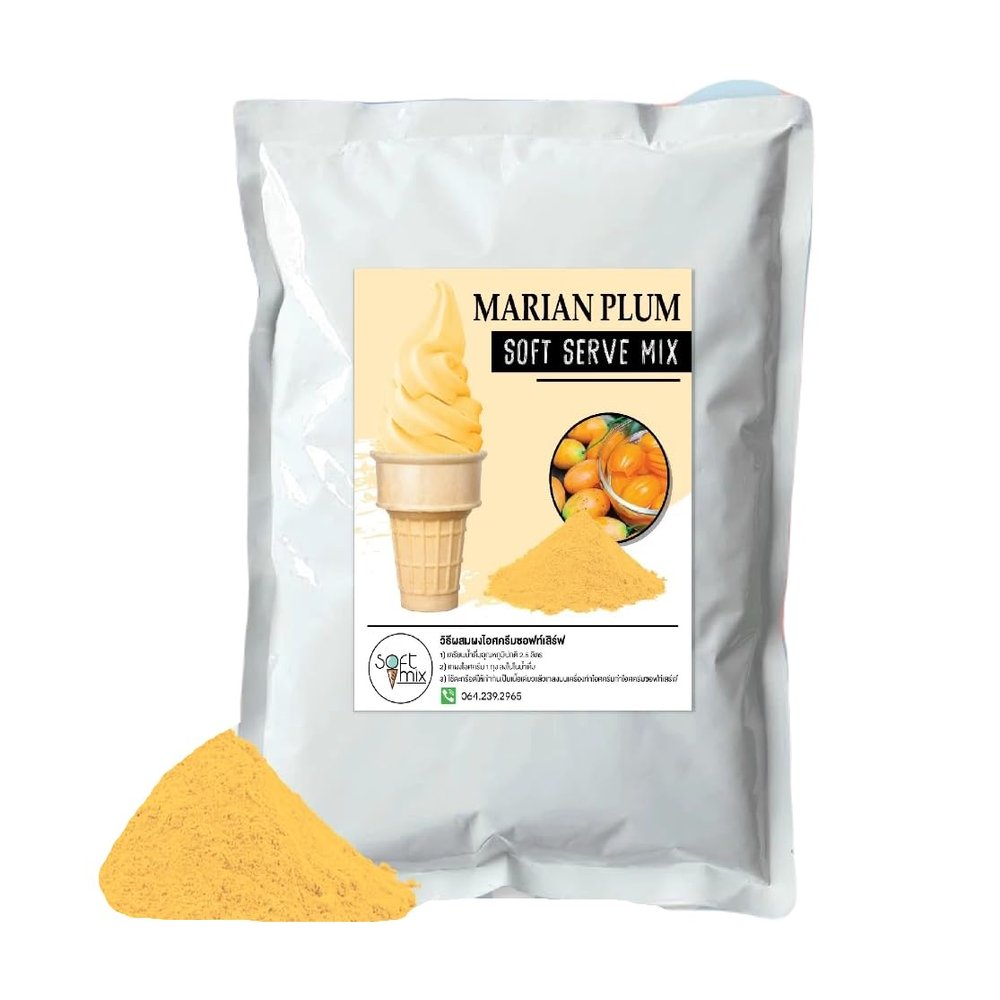 Soft=Mix Soft serve ice cream powder 1 kg. (1 kg., Marian plum)