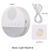 Sound Machine, White Music Light Machine White Noise Sound Machine Sleep Sounds with Timer USB Powered White and 20 Soothing Sounds Breath Light for Sleeping Relaxation view 2